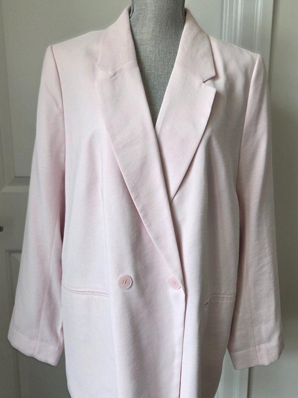 H&M pale pink lined blazer NWT size L
